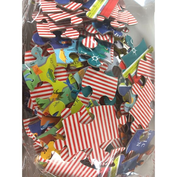 This Land Is Your Land 100 Piece United States US Map Puzzle 18" x 27" by Eeboo - Picture 5 of 5